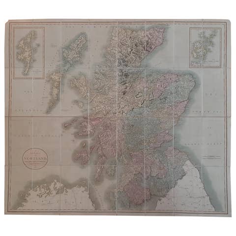 Antique Map of Scotland by Cary, '1811'