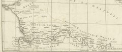 Antique Map of Senegal, West Africa