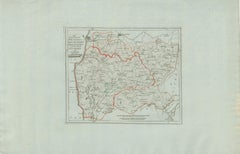 Antique Map of Sneek and Surroundings, Friesland by von Reilly, 1791