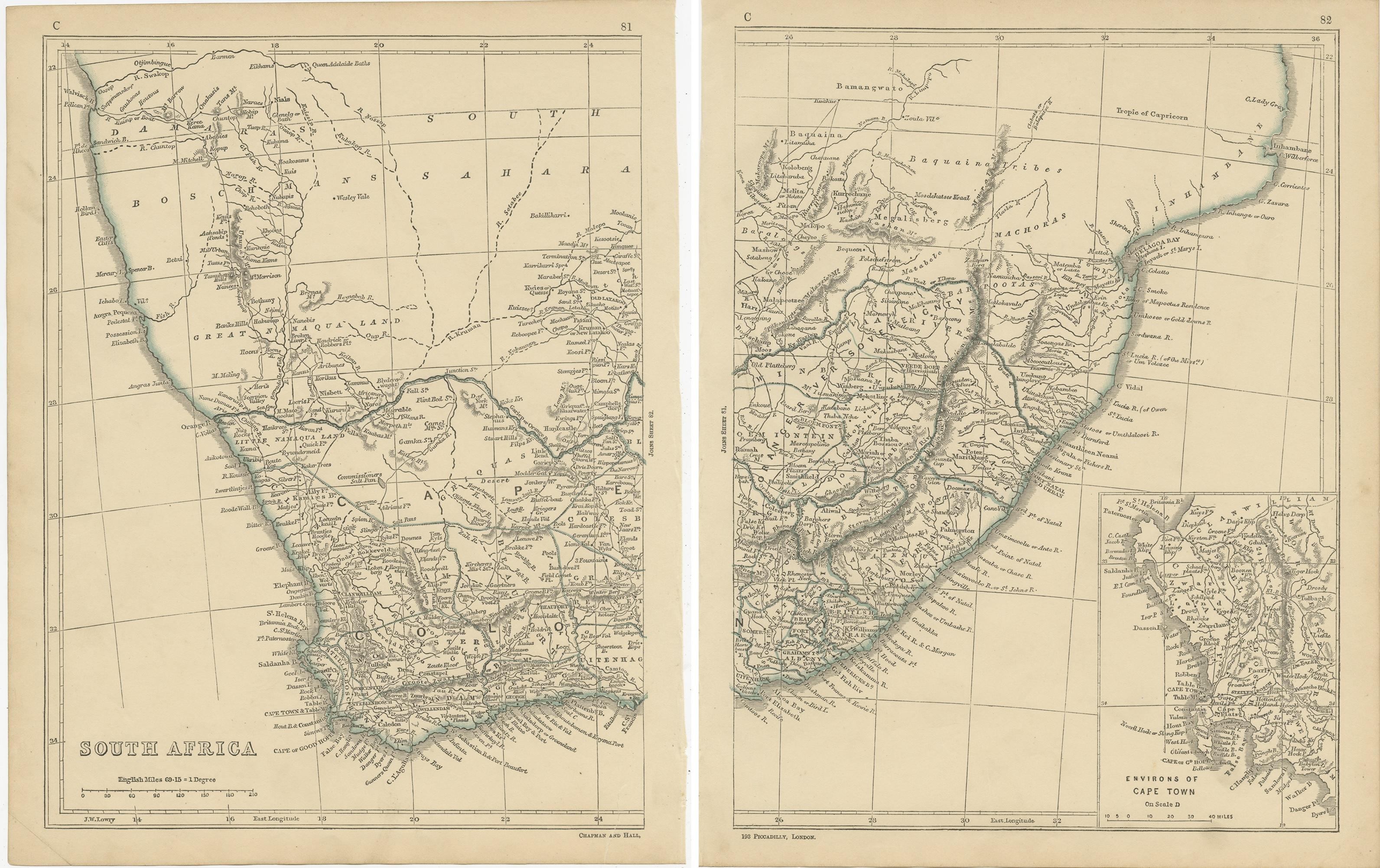 old map of south africa