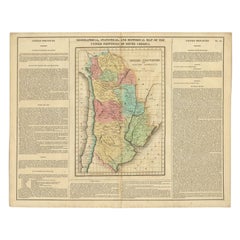 Antique Map of South America by Finlayson, 1822