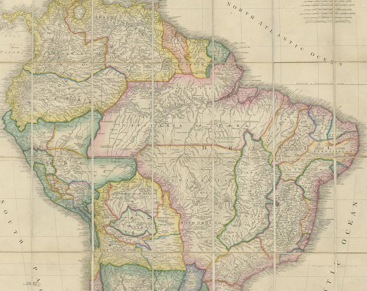 Antique Map of South America by Wyld, circa 1850