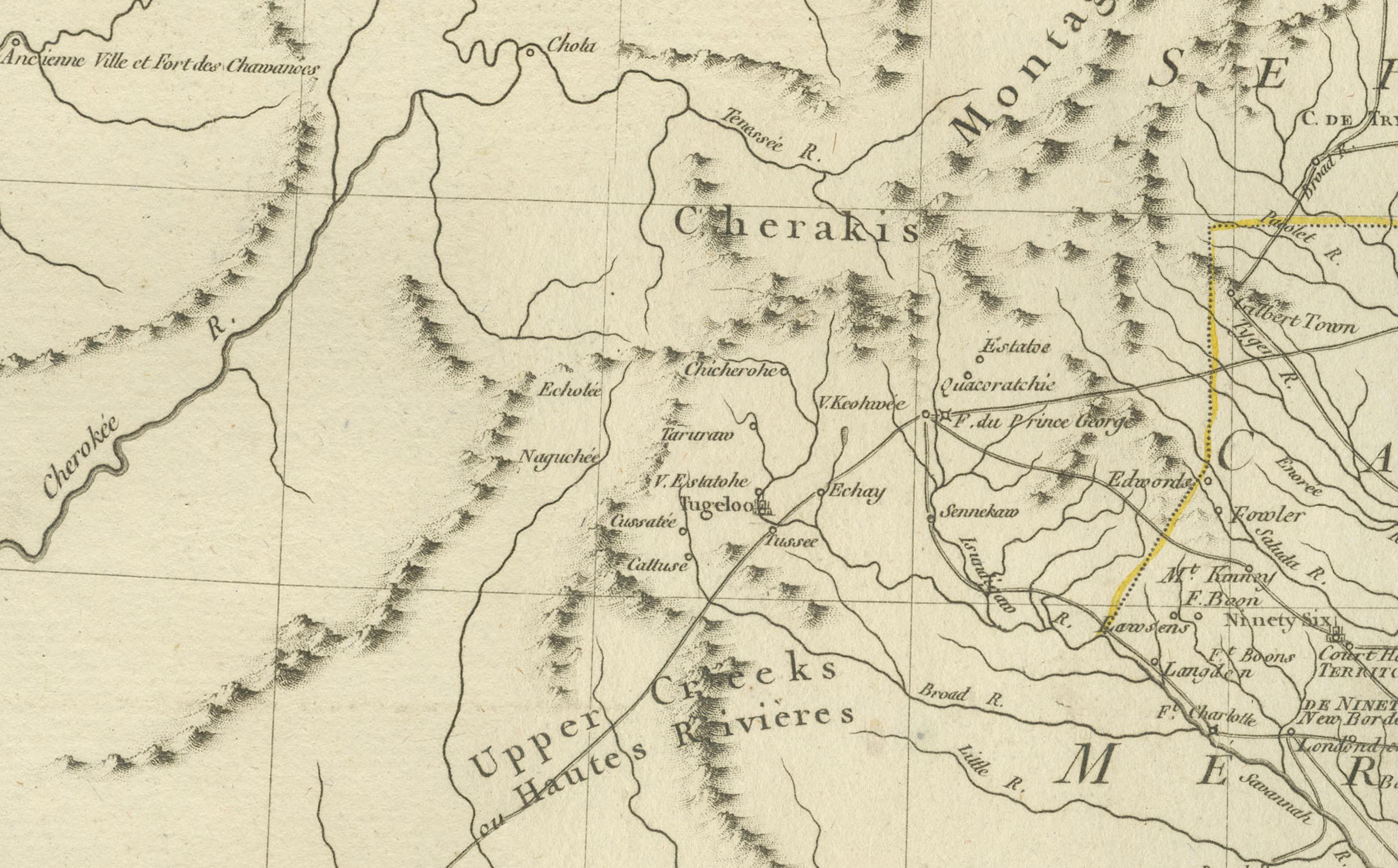 Antike Karte von South Carolina, North Carolina und Virginia von Tardieu, 1802 (Graviert) im Angebot