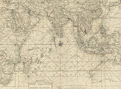 Antike Karte von Südostasien, Australien und dem Indischen Ozean, 1726