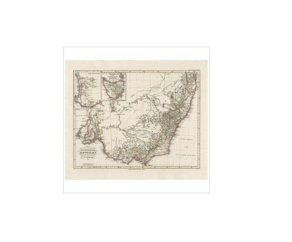 map of australia 1850