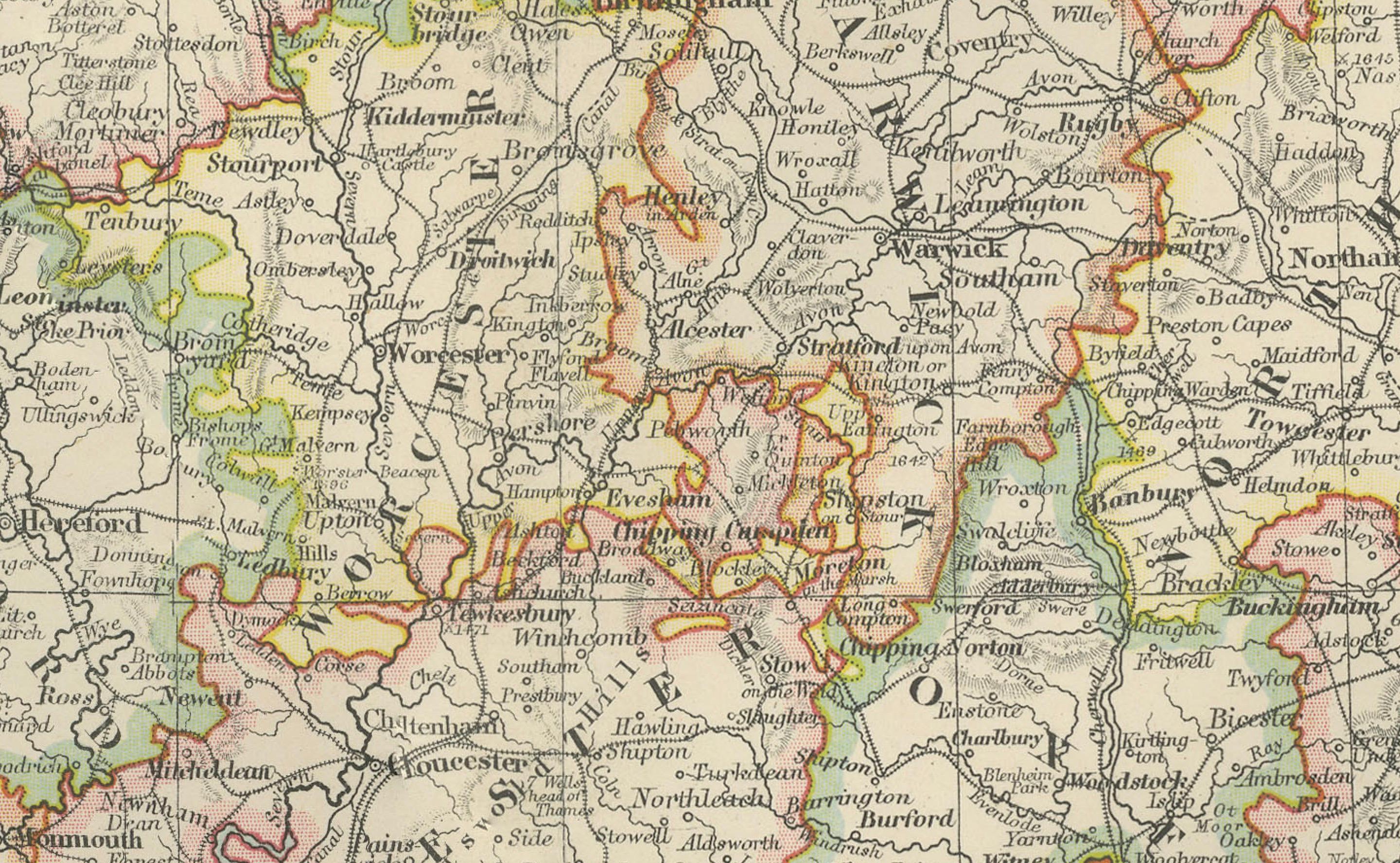 Titolo: Carta antica dell'Inghilterra meridionale e del Galles, 1903, con dettagli della costa e ferrovie

Descrizione:
Questa mappa antica e dettagliata, intitolata 
