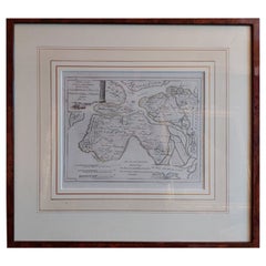 Carta geografica antica della Zelanda meridionale di Von Reilly, 1790
