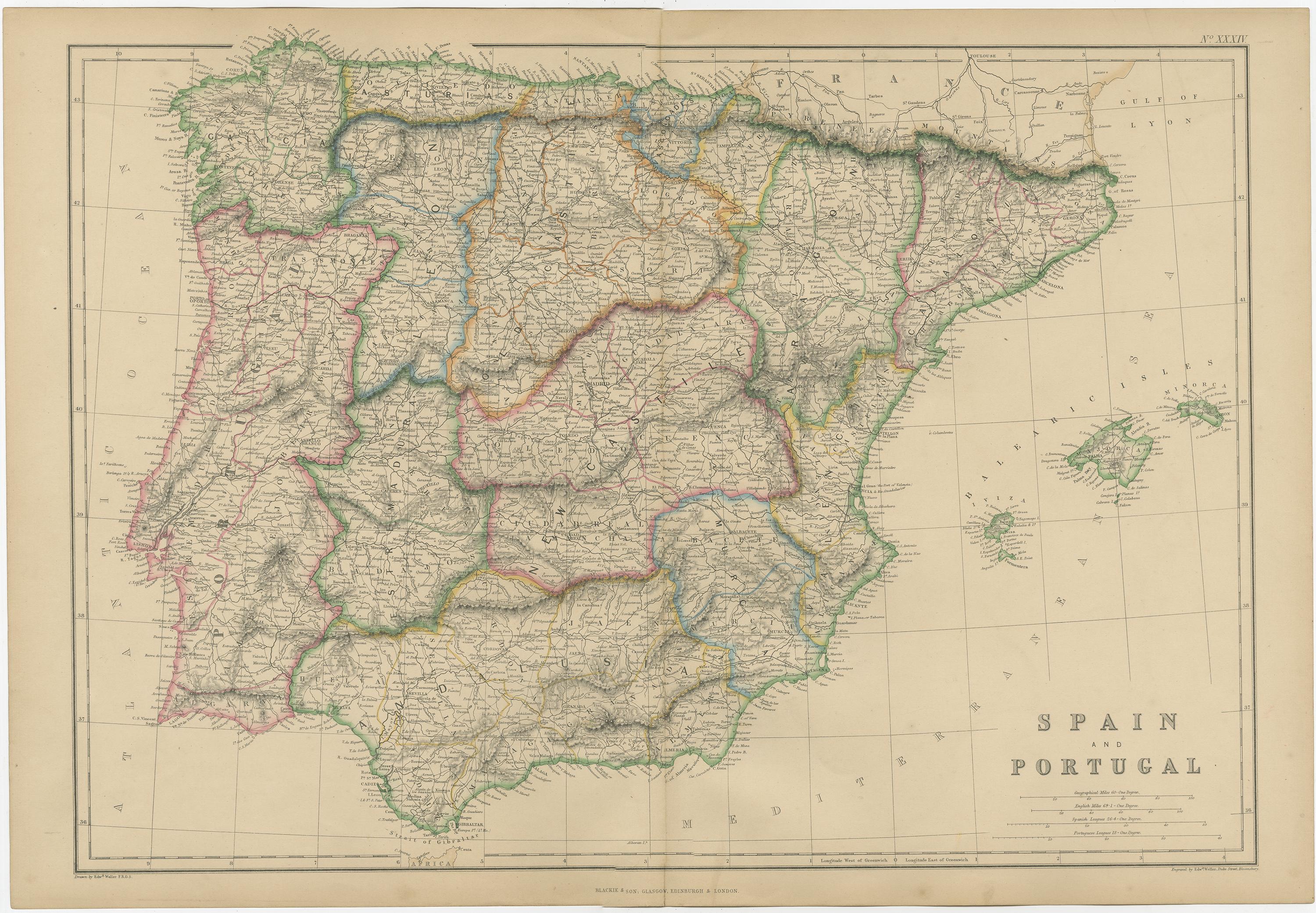 carta geografica portogallo