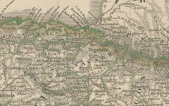 Antique Map of Spain and Portugal – Hand-Colored Engraving by Stülpnagel, 1857