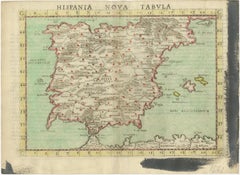 Carte ancienne d'Espagne, y compris des îles balnéaires