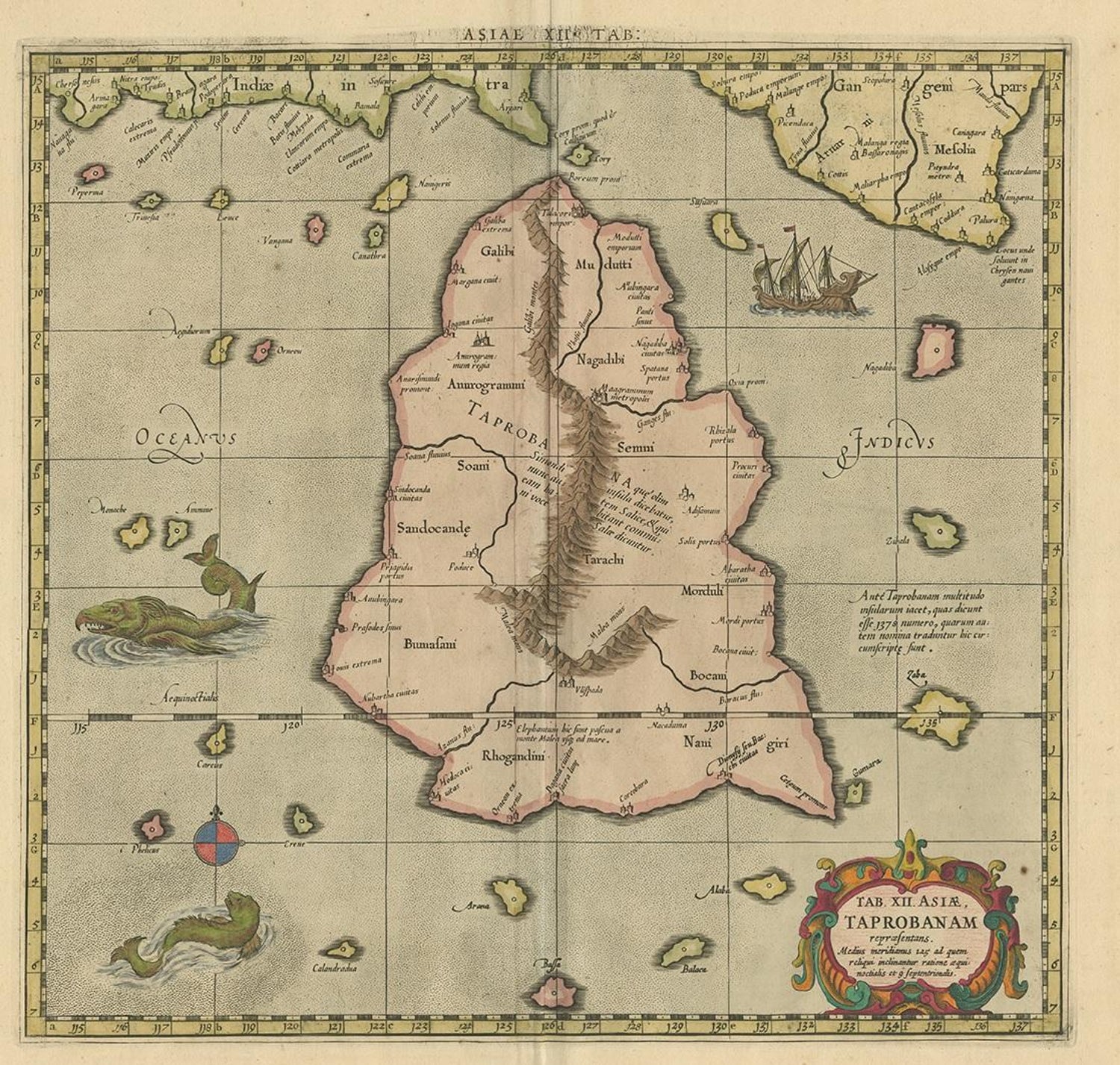 Ptolemy S Map Of Sri Lanka Antique Map Of Sri Lanka By Ptolemy/Mercator, Circa 1695 For Sale At 1Stdibs