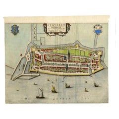 Carte ancienne de Stavoren par Blaeu, 1649