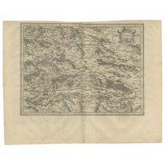 Antike Karte von Styria von Mercator, um 1650