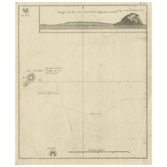Antique Map of Suffren Island by Cook, 1803
