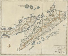 Antique Map of Sumatra, Indonesia 'c.1780'
