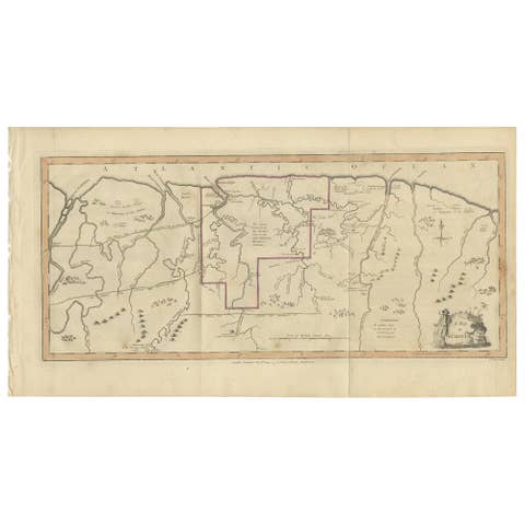 Antique Map of Surinam by Stedman '1813'