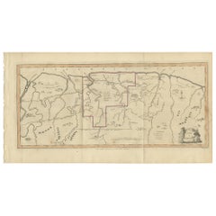 Antique Map of Surinam by Stedman '1813'