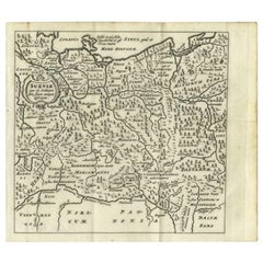 Carta geografica antica della Svevia, 1685