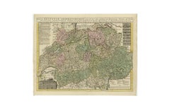 Antike Karte der Schweiz von Covens & Mortier, 1749