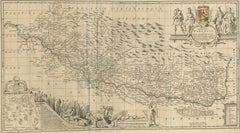 Antique Map of Switzerland by J. van Waesbergen, circa 1680