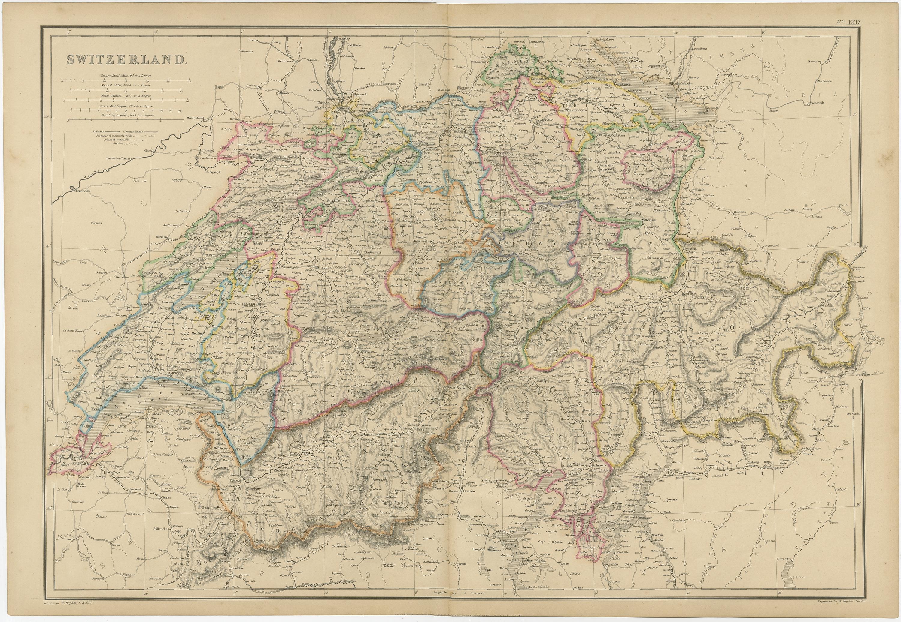 map of western switzerland