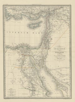 Antique Map of Syria by Lapie, 1842