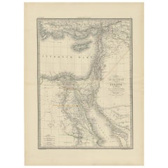 Antique Map of Syria by Lapie, 1842