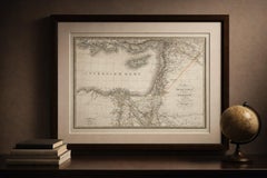 Antique Map of Syria, Egypt and the Nile Delta – Lapie, 1838