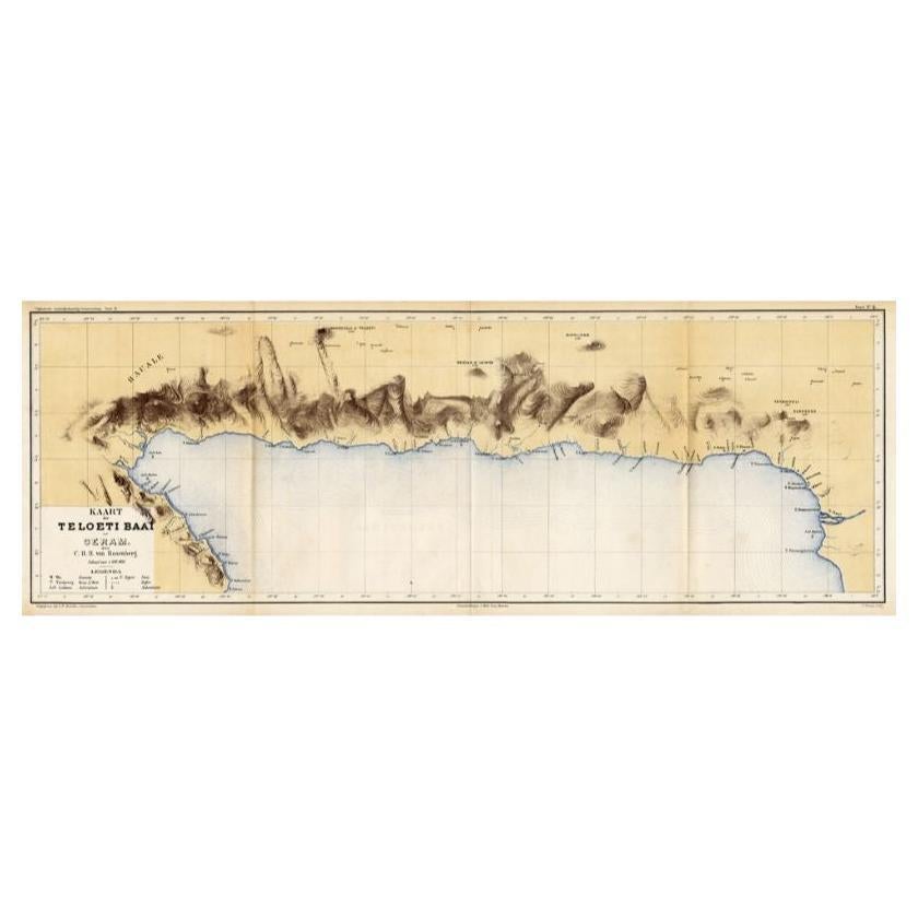 Antique Map of Taluti Bay by Stemler, C.1875