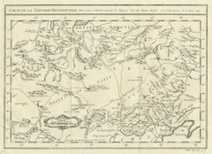 Antike Karte von Tartaren und Nordostasien, um 1750