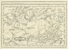 Carte ancienne de la terre de Tartary et de l'Asie du Nord-Est, vers 1750