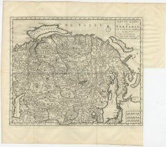 Antique Map of Tartary, Siberia & China – Tirion, Amsterdam c.1730