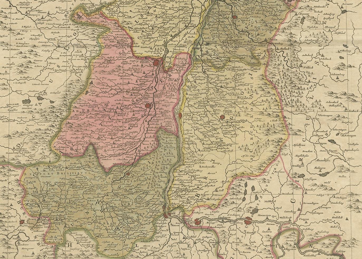 carte de l'alsace detaillee