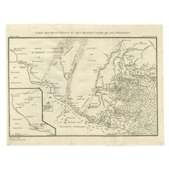 Carte ancienne des montagnes de l'Altaï et de son entourage par Tardieu, 1783