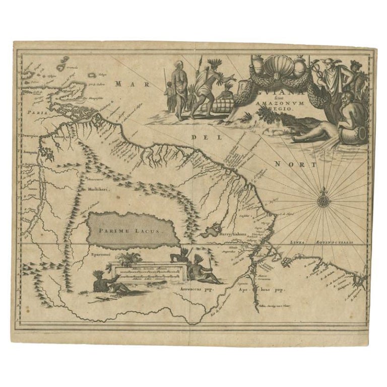 Antique Map of the Amazon River and surroundings by Ogilby, c.1672 For Sale  at 1stDibs | amazon river map, amazon river on map, where is the amazon  river on a map