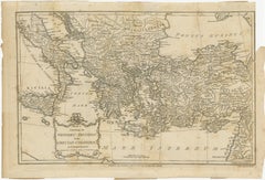 Antique Map of the Ancient Greek Colonization
