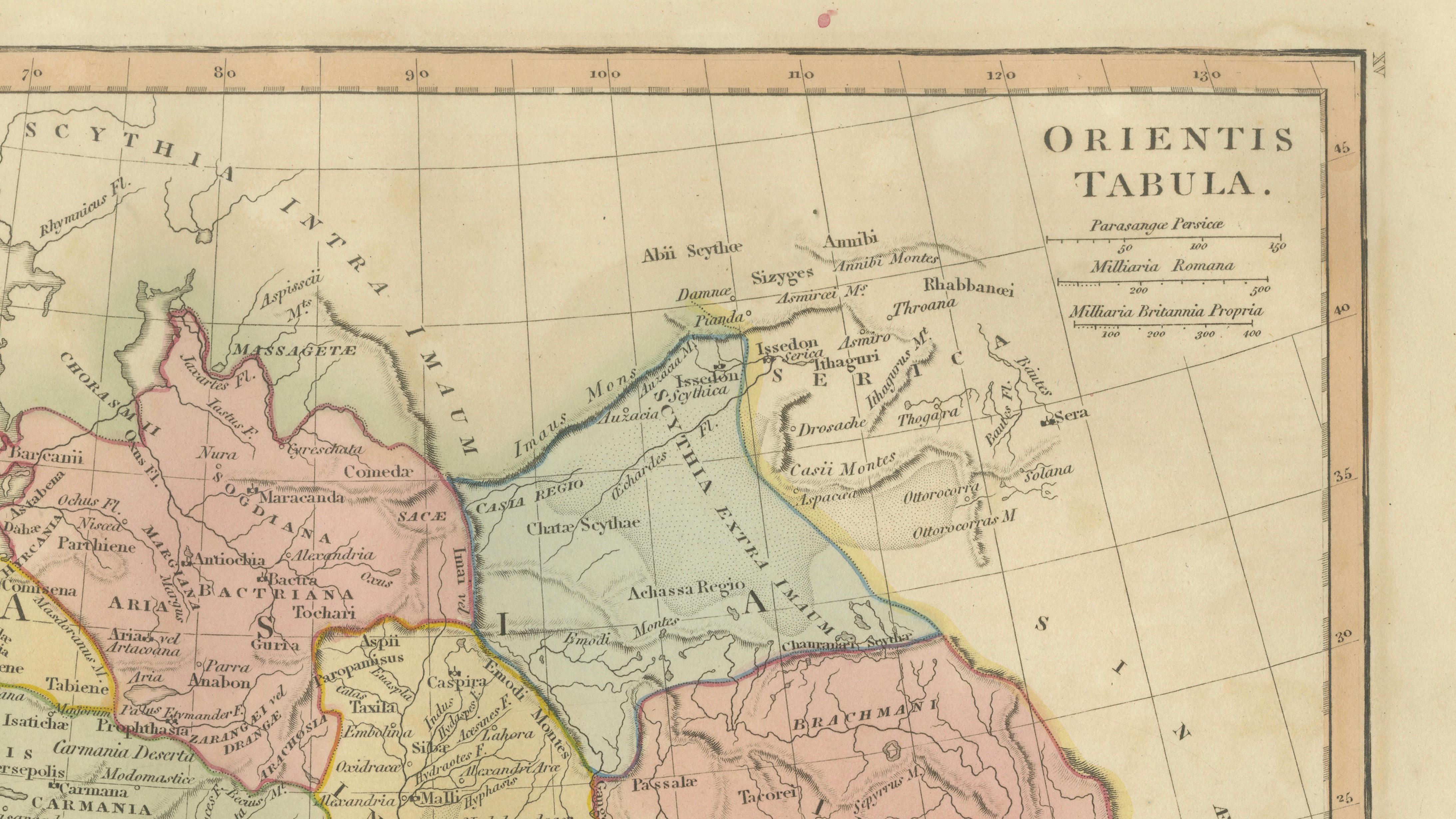 Antique Map of the Ancient Middle East & India – Wilkinson Orientis Tabula, 1807