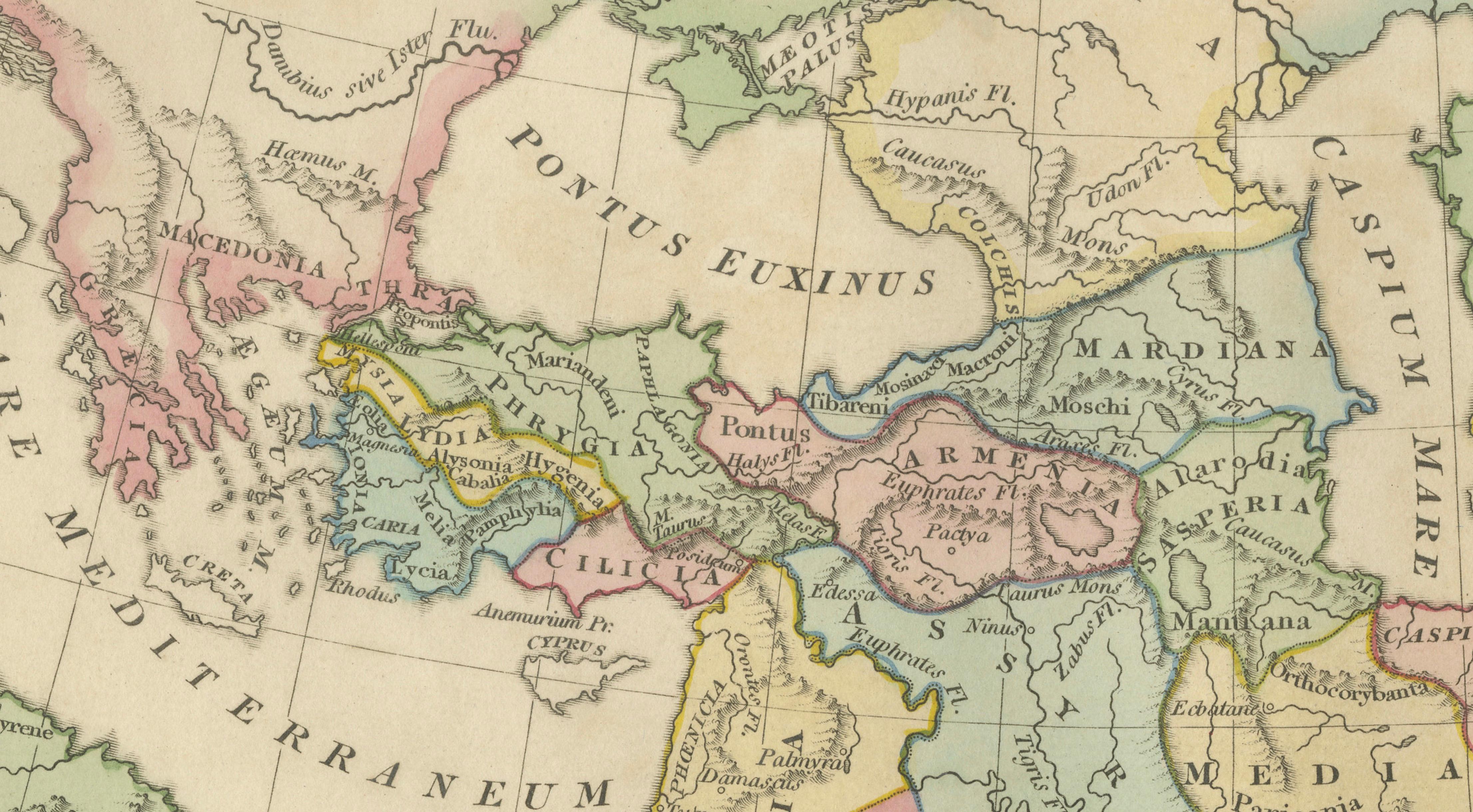 Antique Map of the Ancient Persian Empire – Imperium Persicum, 1817