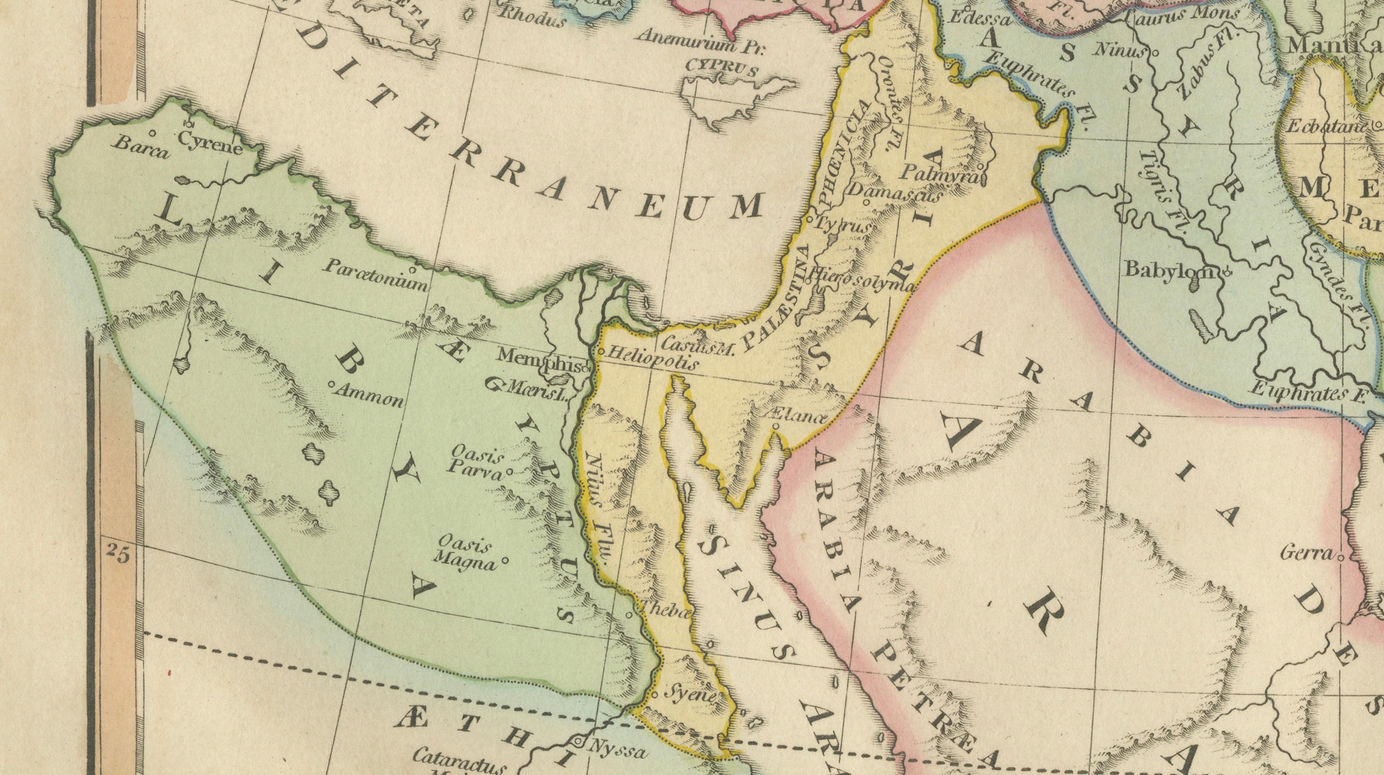 Antique Map of the Ancient Persian Empire – Imperium Persicum, 1817