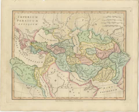 Antique Map of the Ancient Persian Empire – Imperium Persicum, 1817