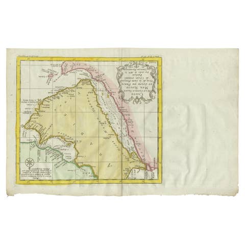 Antique Map of the Arabian Peninsula by Bellin 'c.1740'
