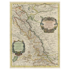 Antique Map of the Archdiocese of Cologne, Germany