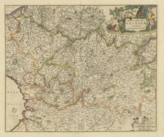 Antique Map of the Artois Region 'France' by F. de Wit, circa 1680