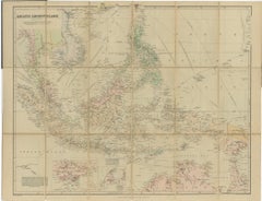 Antique Map of the Asiatic Archipelago by E. Stanford, circa 1910