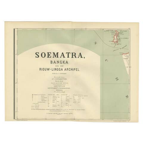 Antique Map of the Batu Islands by Dornseiffen, 1900