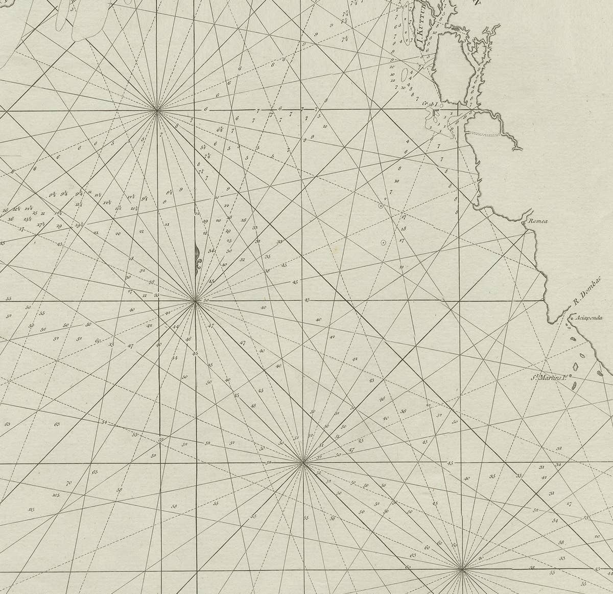 Antique Map of the Bay of Bengal Printed for Robert Sayer, 1787