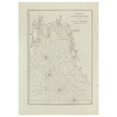 Carte ancienne de la baie du Bengale imprimée pour Robert Sayer, 1787