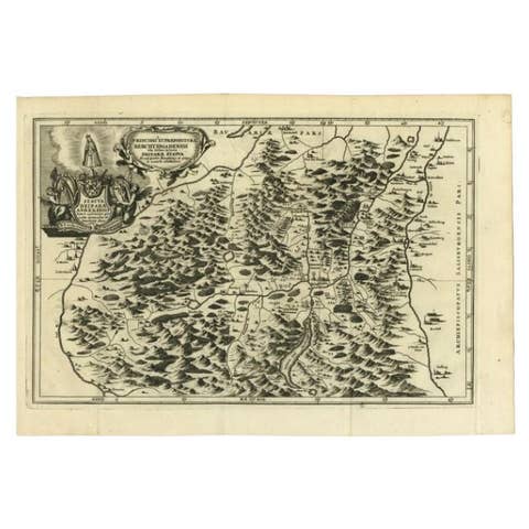 Antique Map of the Berchtesgaden Region by Scherer, 1699