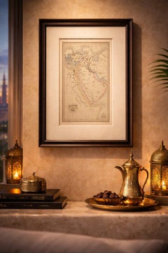 Carte ancienne des Landes bibliques, de l'Arabie et de Canaan, Malte-Brun c.1820