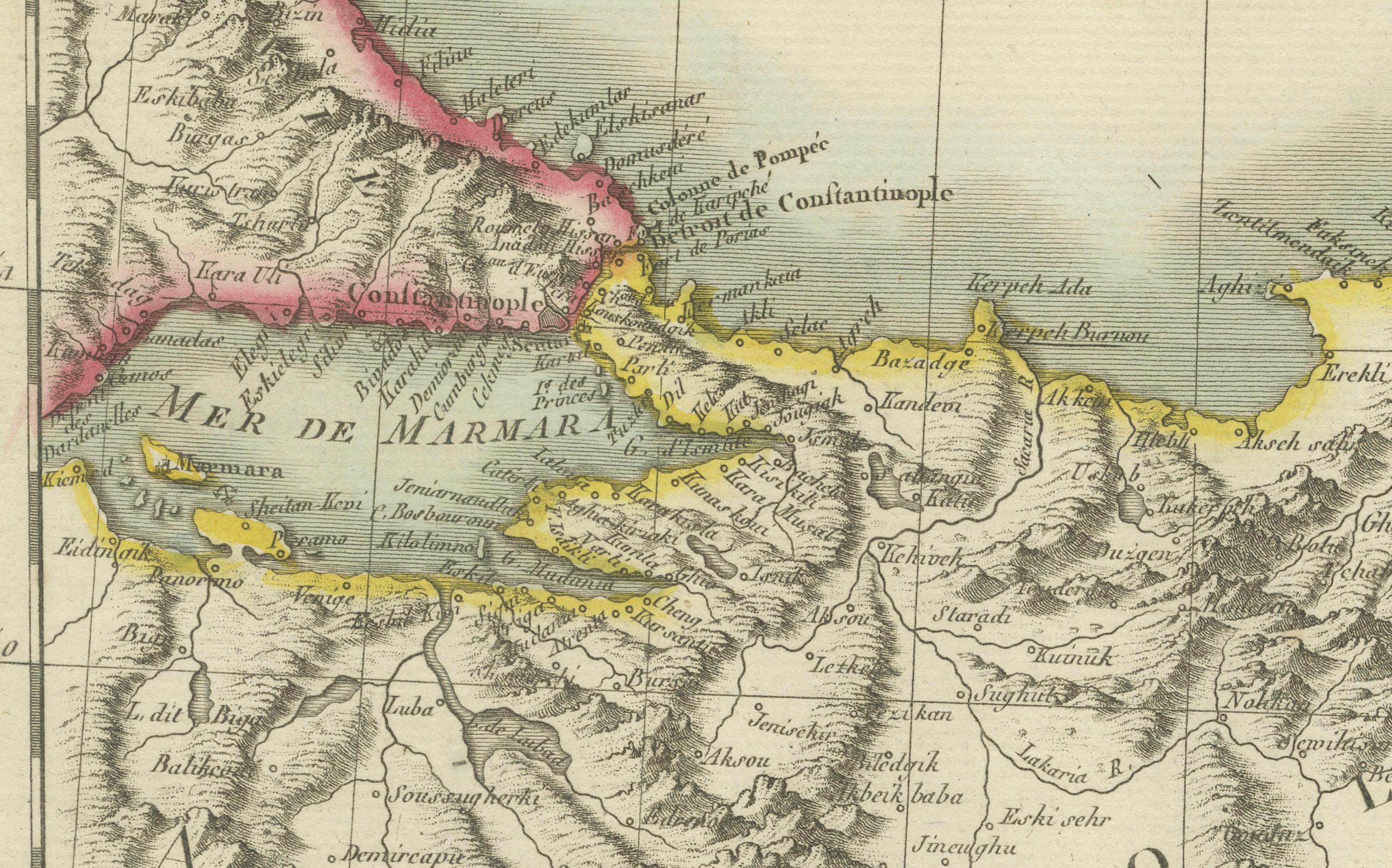 Antique Map of the Black Sea and Crimea by Pierre Antoine Tardieu (1784-1869) For Sale 1